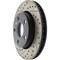 Centric Parts Sport Cross Drilled Brake Rotor, 128.67068R 128.67068R - alternate 4